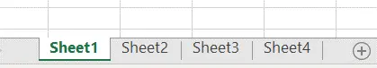 four sheets in an Excel