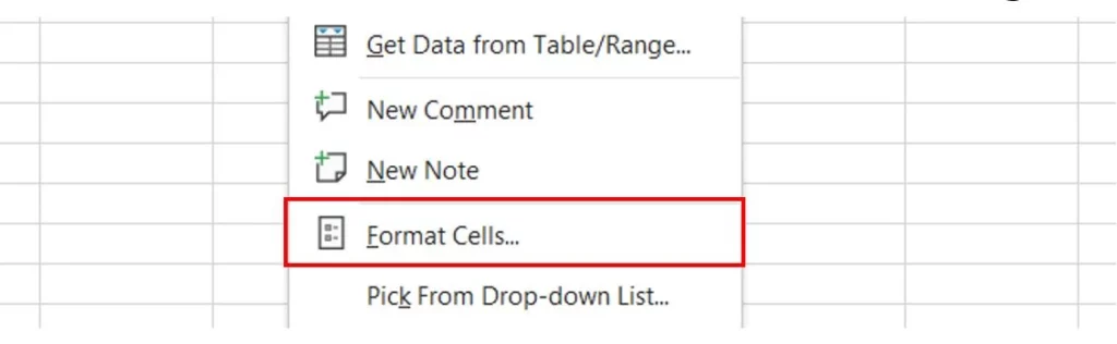 "Format Cells"