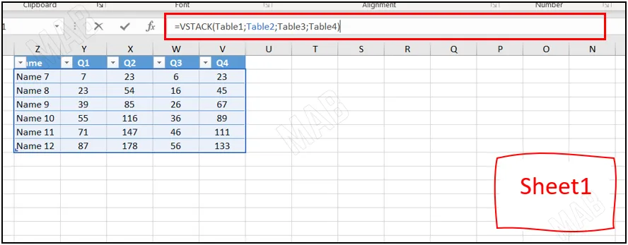 specify sheets information