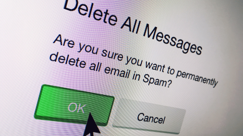 delete messages in gmail