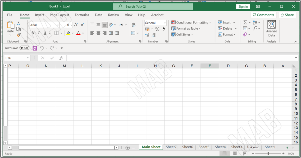  very large number of sheets in excel