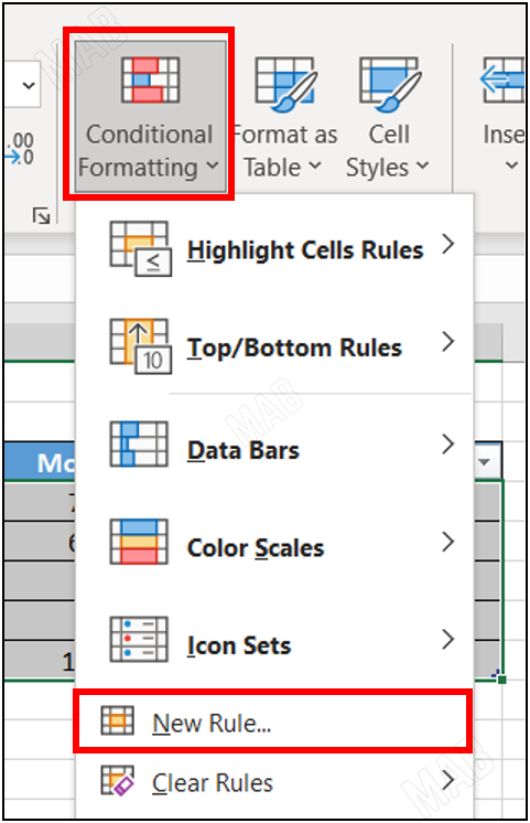 "Conditional Formatting"