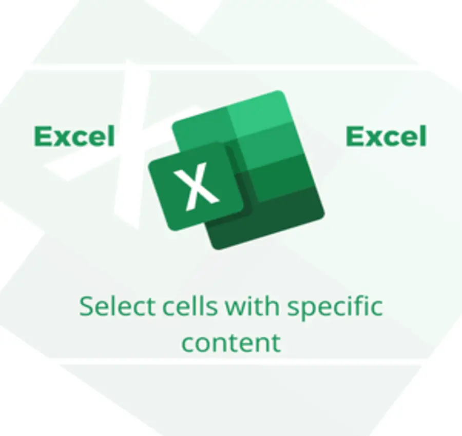 Select cells with specific content