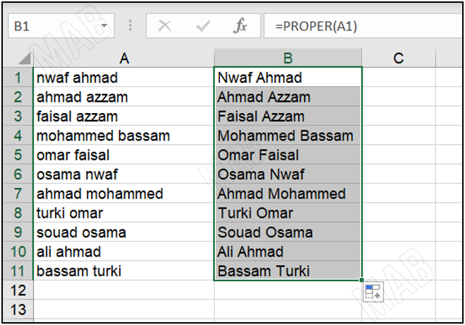 format all the information in the same way