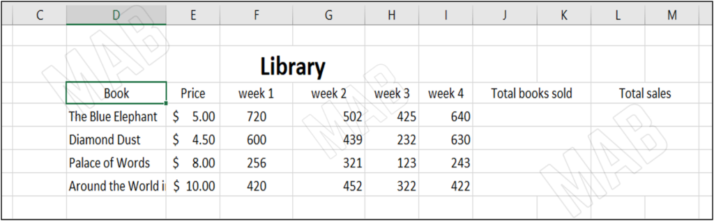 a large set of data in Excel