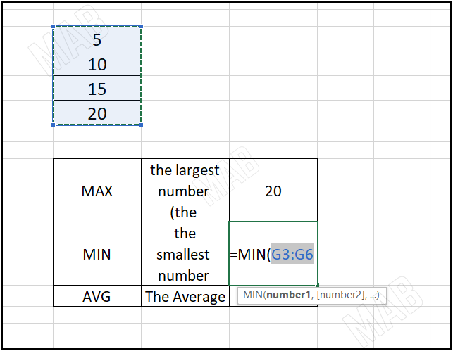 select the cells