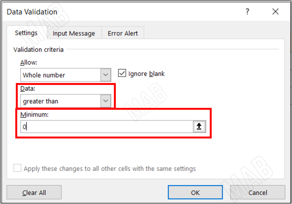 restrict the entered information to be numbers