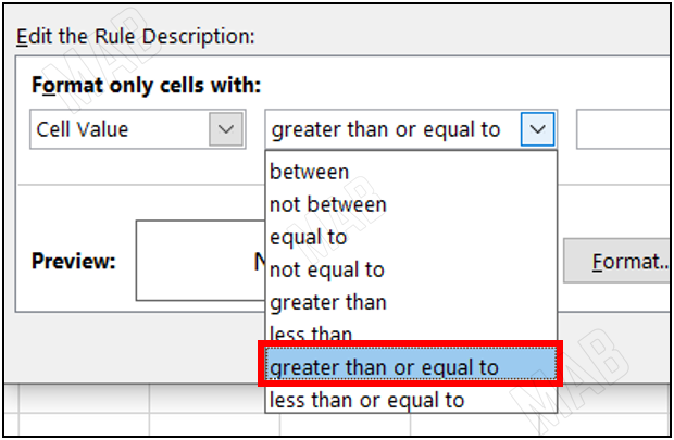 "Greater than or equal to"